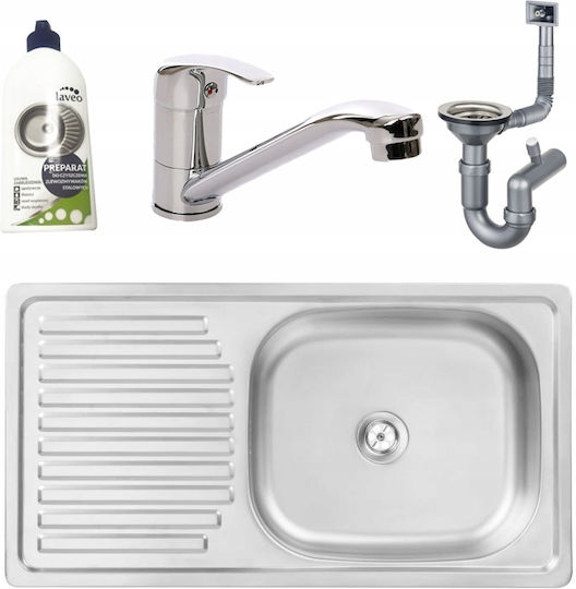 Kuchinox Drop-In Inox mit Wasserhahn M75xP40cm Grau