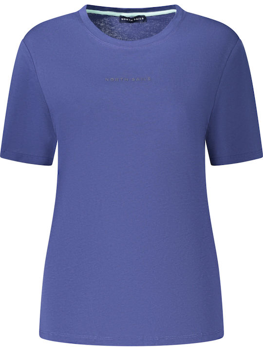 North Sails Women's Cotton Short Sleeve Blue Bl...