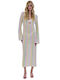 Combos Knitwear Women's Maxi Beach Dress Beige