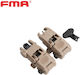 Σκοπευτικά Πτυσσόμενα Εμπρός & Πίσω Fma Back Up Sights Fbus Dark Earth