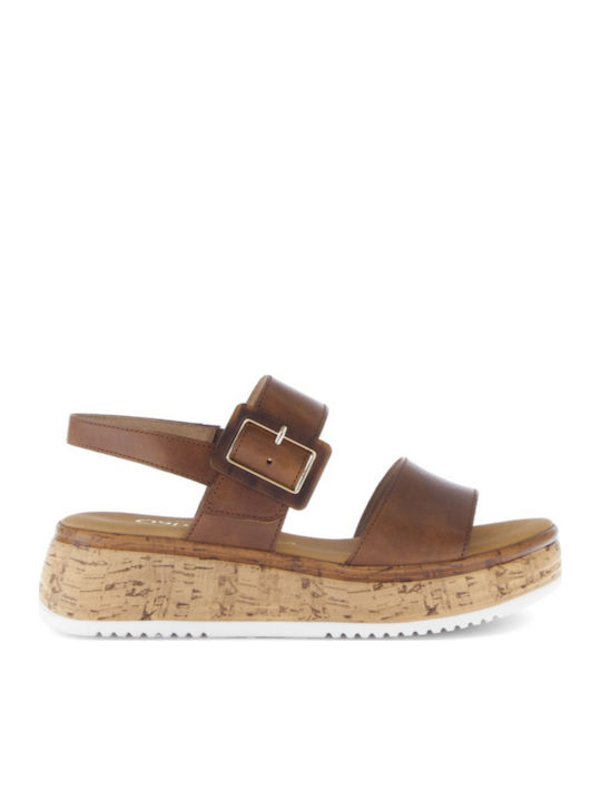 Gabor Leder Damen Anatomisch Flatforms Braune S...