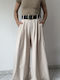 Women's High Rise Pantaloons with Rubber Band Beige