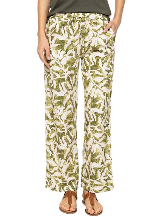 Heavy Tools Women's Pantaloons with Rubber Band Green Heavy Tools Women's Pantaloons with Rubber Band Green