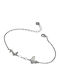 Women's Silver Chain Bracelet with Zircon