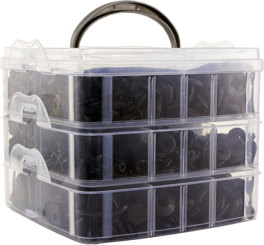 Set 625 Clipsuri Auto Universale Organizator Unelte de Fixare Tapițerie