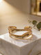 Gold Wave Cuff Bracelet