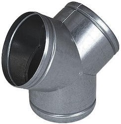 Galvanized Y-tee 125 125 125mm 90° Tro 12*12/90