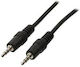 Microconnect 3,5mm Klinkenkabel 3,5mm Stecker - 3,5mm Stecker Schwarz 1m IPOD012
