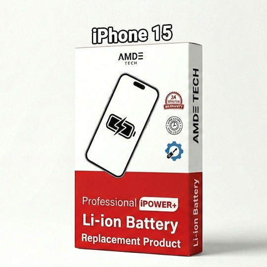 Baterie Autentică Amdetech Ipower Compatibilă cu Iphone 15 Apple Diagnostic – Seria Profesională