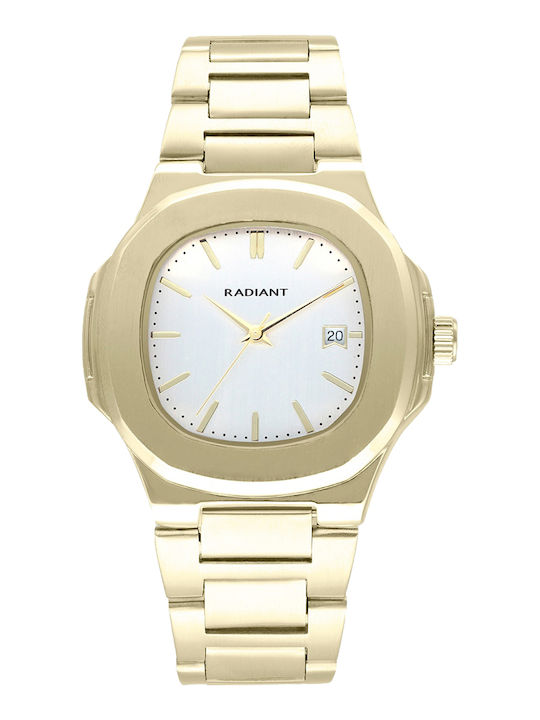 Radiant Ανδρικό Ρολόι 43mm Μπαταρίας με Χρυσό Μ...