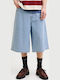 Herren Shorts Denim Blauen