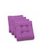 Garden Chair Cushion Lilac 4 Pieces 40x40cm