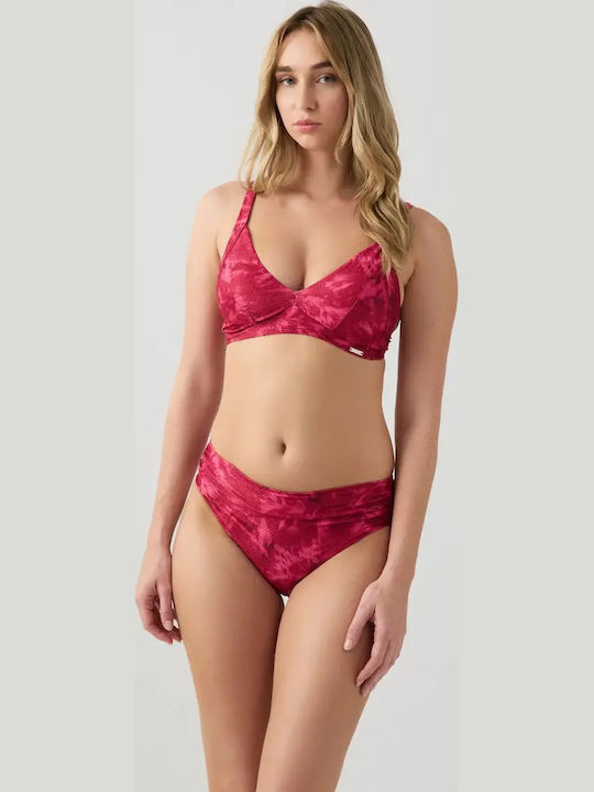 Bikini Top με Ενίσχυση Μπορντό
