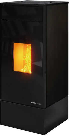 Moretti Kubic Pellet Stove Air Heater Air Duct Connection 12.7kW Black