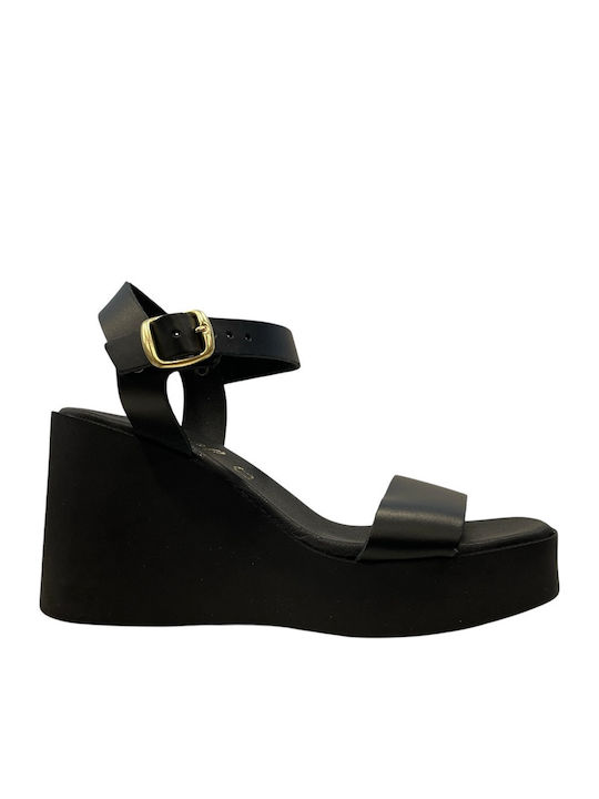 Women's Black Summer Platforms 421-Black