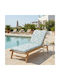 Ravelia Sunbed Cushion with Backrest Dandelion 60x190cm