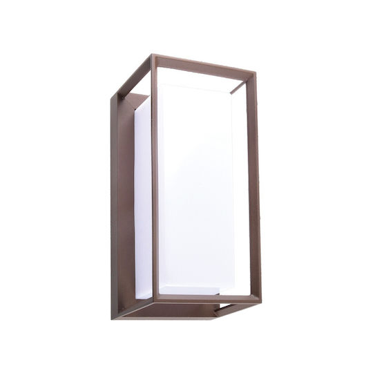 VK Lighting Επιτοίχιο Εξωτερικό Φωτιστικό LED IP65 12W με Θερμό Λευκό Φως