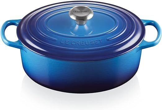 Le Creuset Azure Shallow Pot Cast Iron 6.3L / 31cm