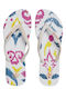 Flip Flops in White Colour