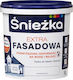 Śnieżka Extra Facade Paint Exterior Interior White Matte 1l