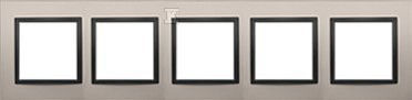 Simon 54 Nature Wechselrahmen 5x Metall Satin Nacht Drn5/81