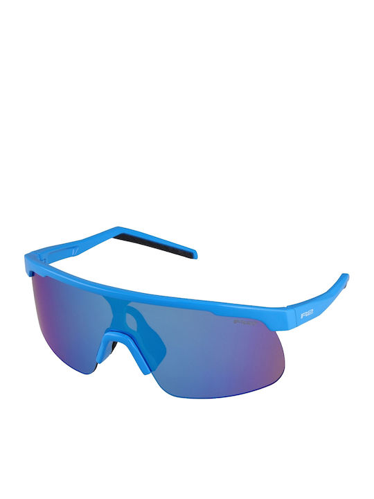 R2 Athletic Kids Sunglasses with Blue Mirror Lens