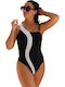 One Piece Swimsuit For Large Bust Black