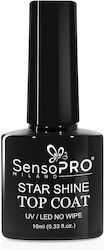 Топ Покритие Полуперманентен Лак За Нокти Star Shine Sensopro Milano 10ml Гел Финиш Топ Покритие Полуперманентен Лак За Нокти Star Shine Sensopro Milano 10ml Гел Финиш