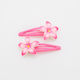 Set 2 Stück Haarnadeln Tropical Blumen-Fuchsia