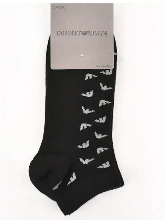Emporio Armani Мъжки Чорапи Черни 2Брой