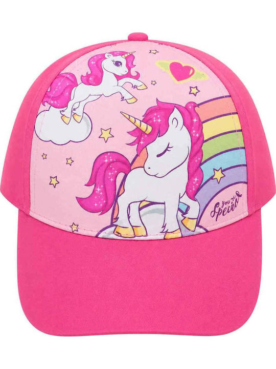 Childrenland Kids' Jockey Fabric Hat Fuchsia