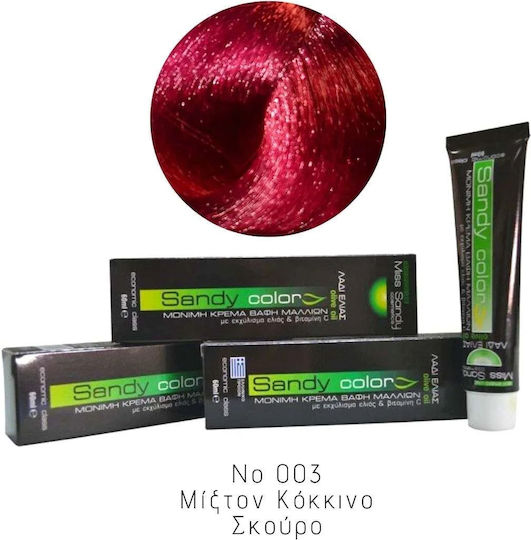 Miss Sandy Βαφή Μαλλιών No 003 Mixton Κοκκινο Σκουρο 60ml