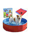 Foldable Garden Dog Pool Small Medium 80cm Red 1 Piece