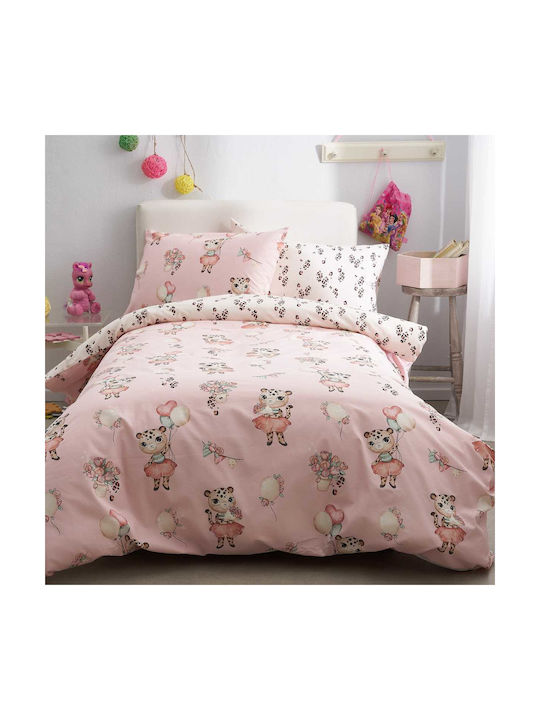 Vesta Home Single Cotton Sheet Leopard Leopard 170x260cm