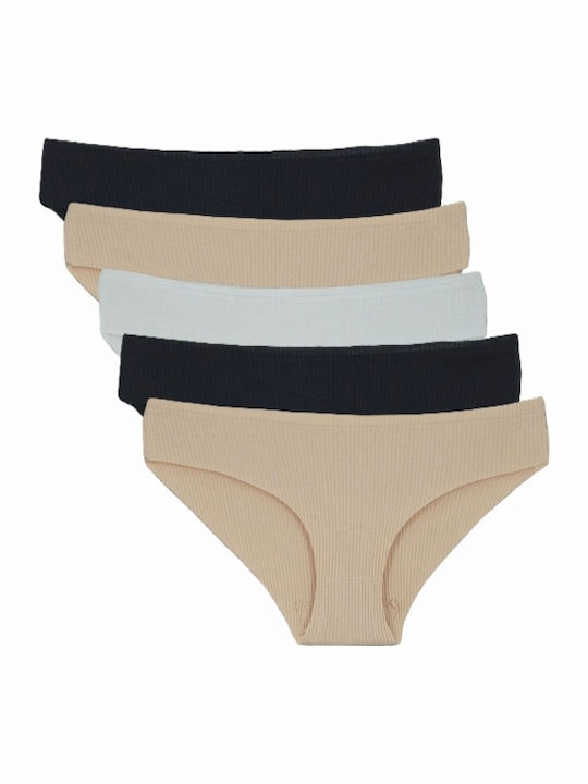 Damen-Slips MultiPack Nahtlos Schwarz