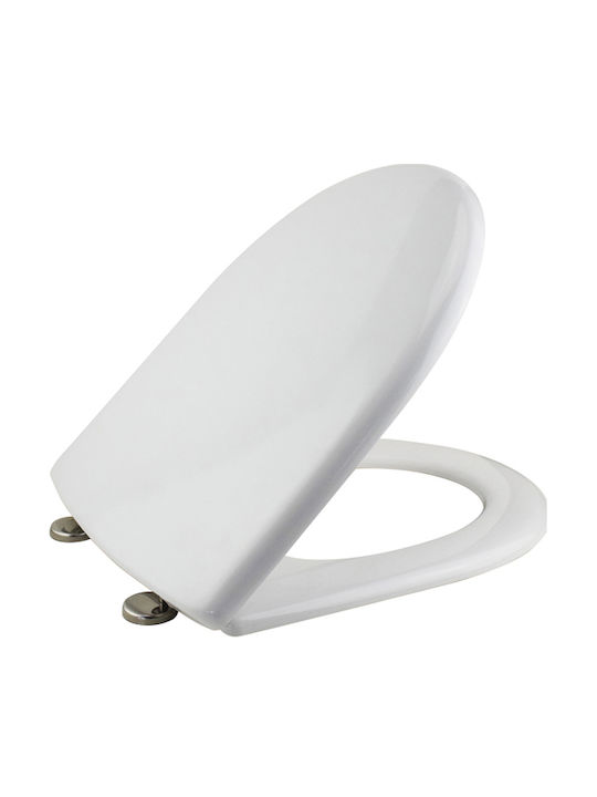Elvit Capac WC Închidere Lentă Plastic Alb