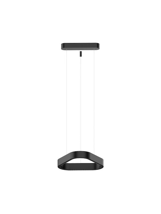 VK Lighting Black LED Pendant Ceiling Light with Warm White Light