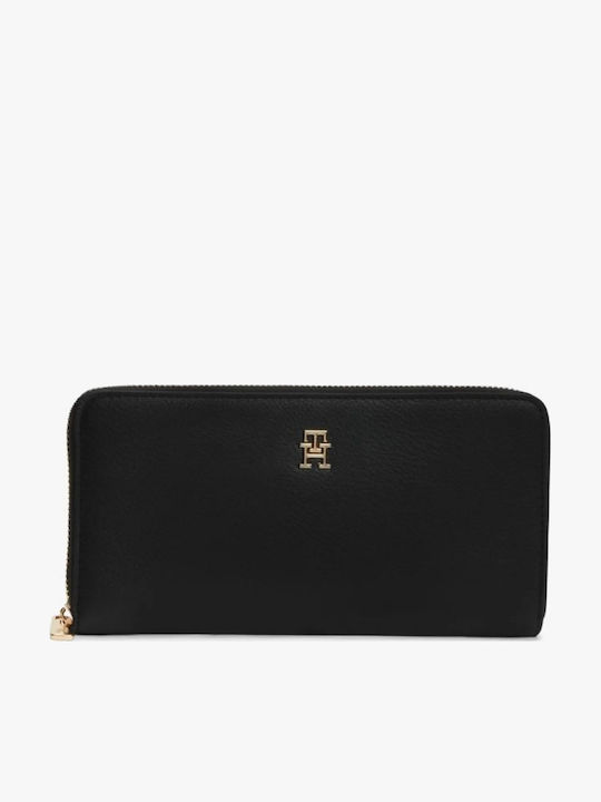 Tommy Hilfiger Negru Mare Portofel De Damă Negru