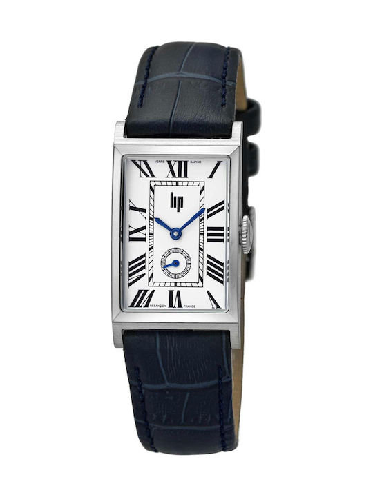 Lip Watches Womens Battery Watch With Blue Leat...