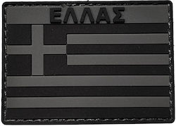 Insigna Pvc Steagul Greciei Negru Gri