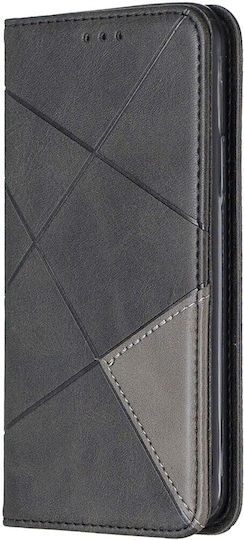 Tel1 iPhone 11 Pro Rhombus Texture Book Case Black