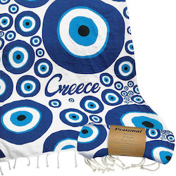 Pestemal Cotton Blue Beach Towel Pestemal Cotton Blue Beach Towel