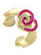 Loisir Women's Gold Plated Ring with Zircon