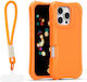 Orange Orange Silicone Back Cover (iPhone 16 Pro Max)