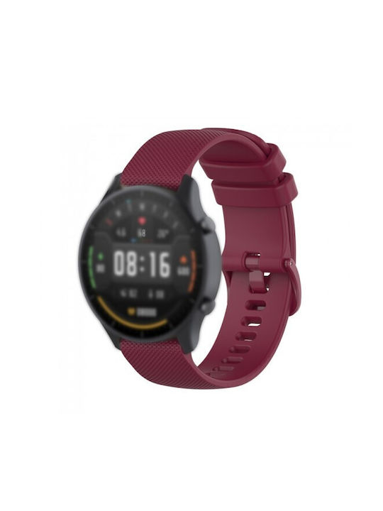 Силиконова Кайшка Dot Texture Amazfit Bip 5 46mm Бордо