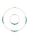 Margaritari Set with Necklace & Bracelet Made of 14K Gold with Pearls
