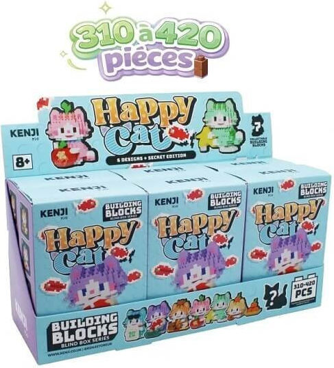 Kenji Cuburi De Construit Happy Cat Pentru 8+ Ani (Diverse Modele) 1 Buc