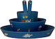 Citron Melamine Blue Feeding Set 5pcs for 6+ Months