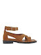 Women's Flat Sandals Tabac Brown