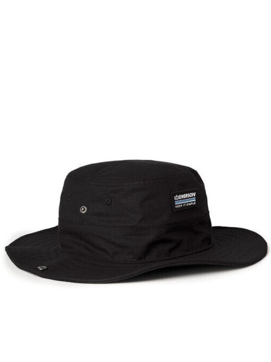 Emerson Fabric Men's Hat Safari Style Black